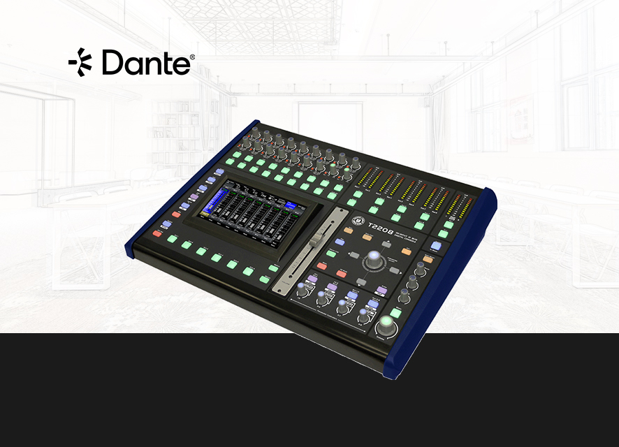 T2208D  Dante數(shù)字調(diào)音臺